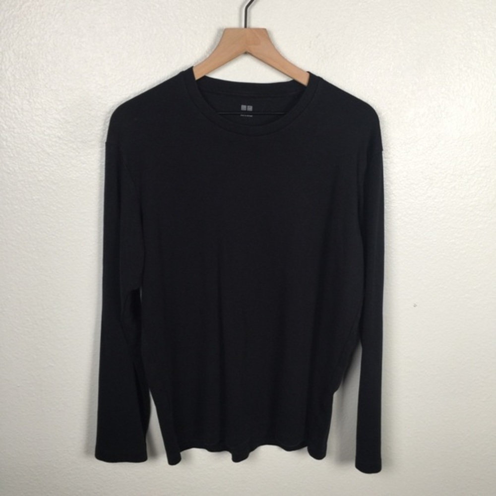 UNIQLO Men’s Black Crew Neck Sweater Sz L